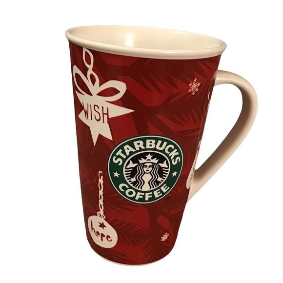 STARBUCKS 2009 Holiday Coffee Cup New Bone China Size 12 ounces - Picture 2 of 6